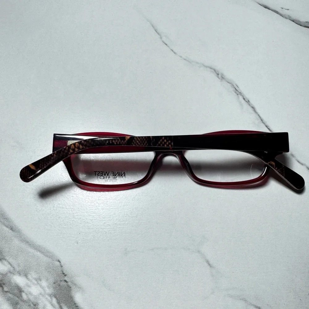 Nine West Petite Fit Eyeglasses Frames NW5092 612 Burgundy Red 47-15-135